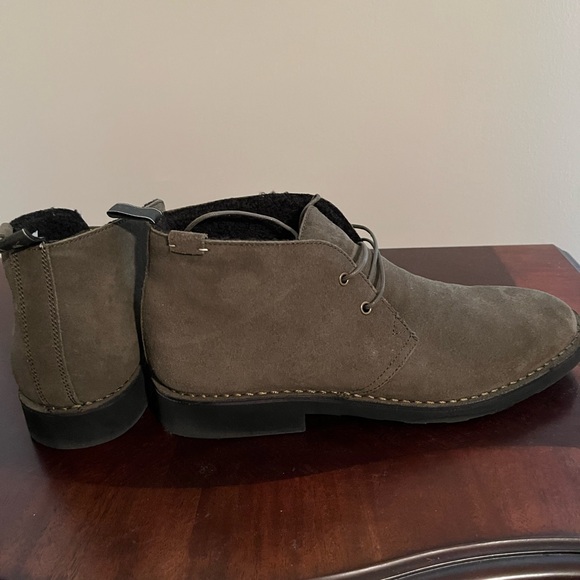 Ralph Lauren Men Chukka Boots with Suede Leather and Ankle High Design Olive - Picture 6 of 6